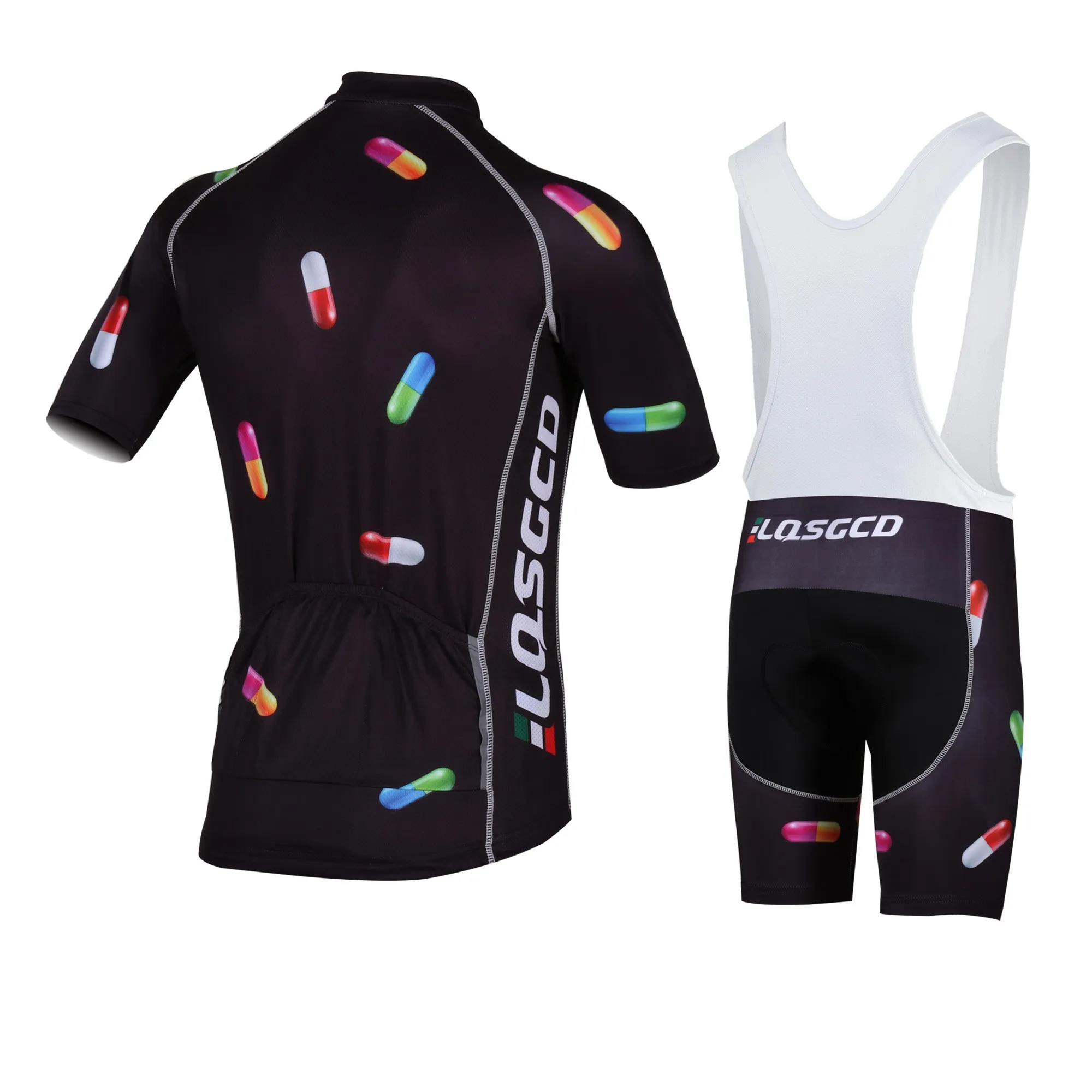 LQSGCD BS-013 SHORT SLEEVE JERSEY & BIB SHORTS SET|LQSGCD BS-013 半袖サイクルジャージ＆ビブショーツ上下セット