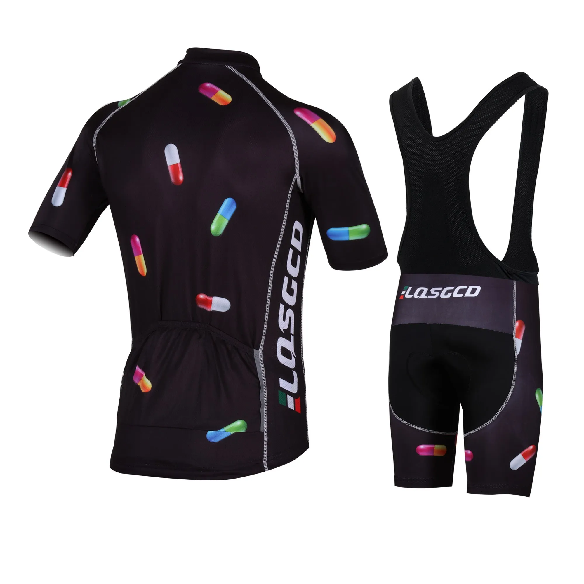 LQSGCD BS-013 SHORT SLEEVE JERSEY & BIB SHORTS SET|LQSGCD BS-013 半袖サイクルジャージ＆ビブショーツ上下セット