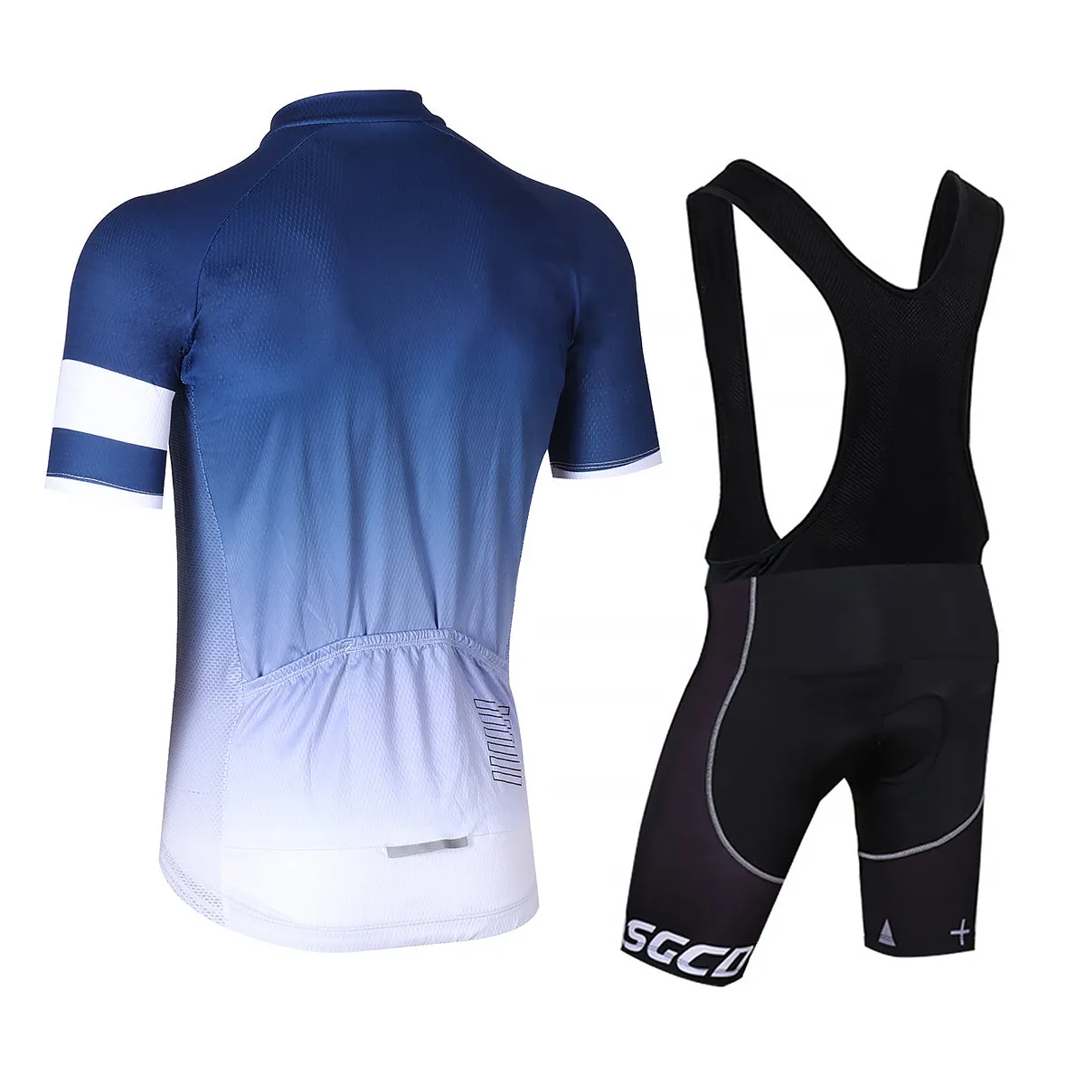 LQSGCD BS-019 Cycle jersey & Bib shorts Set |  LQSGCD BS-019 半袖サイクルジャージ＆ビブショーツ上下セット　ブラック・ホワイト　2021年モデル