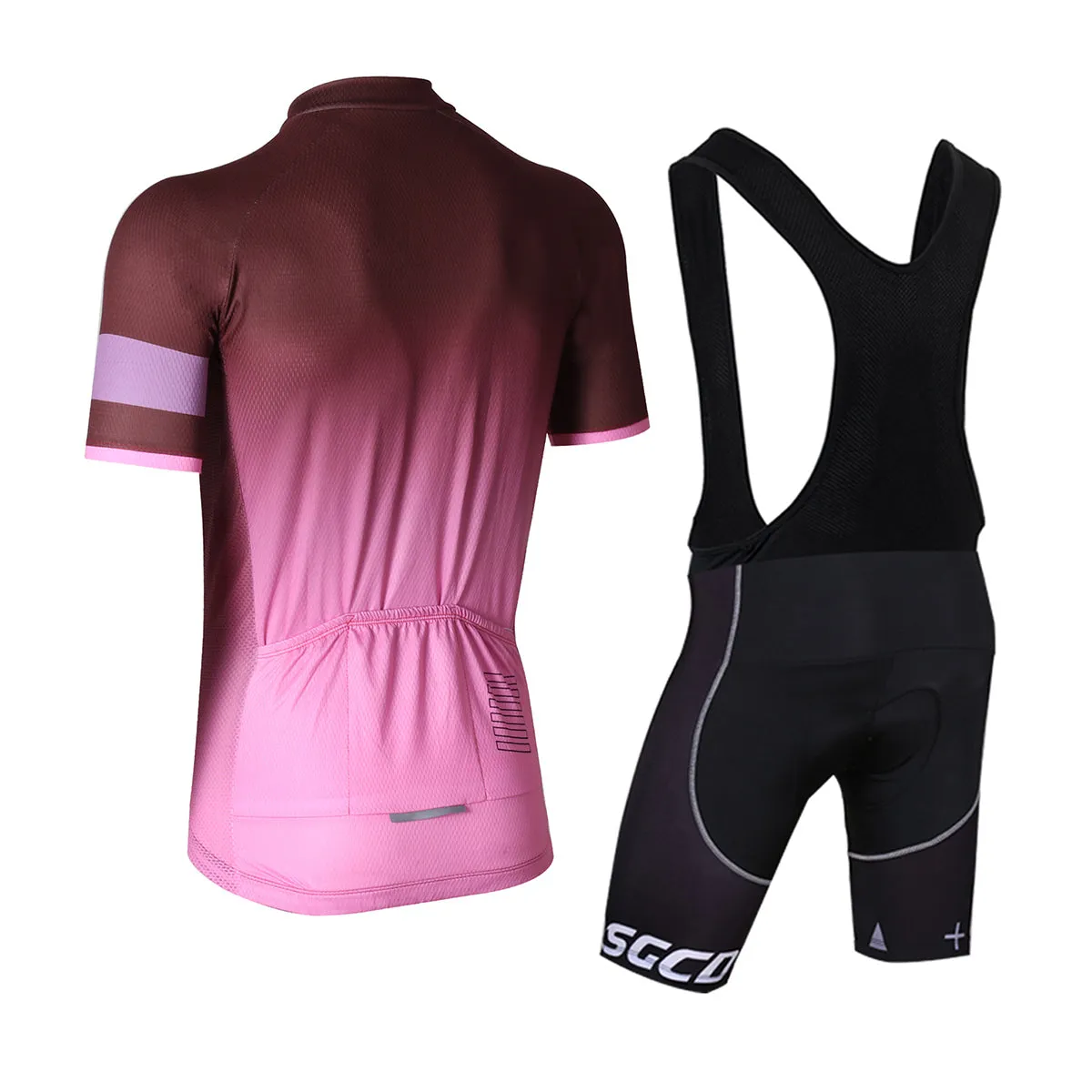 LQSGCD BS-021 Cycle jersey & Bib shorts Set |  LQSGCD BS-021 半袖サイクルジャージ＆ビブショーツ上下セット　ブラック・ホワイト　2021年モデル