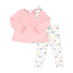 Madeline Legging Set - Pensacola Pink, Party Time Balloon Plaid