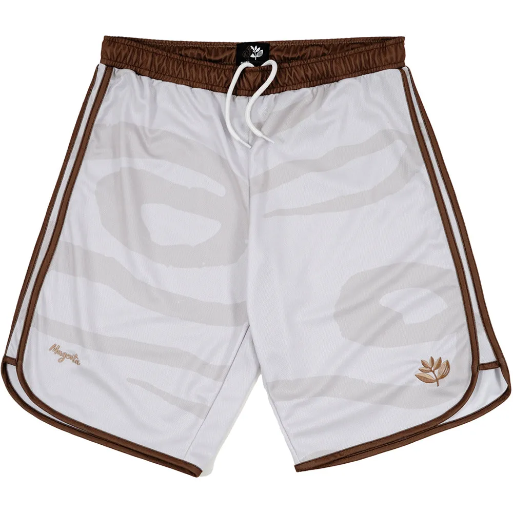 Magenta Onze Shorts White