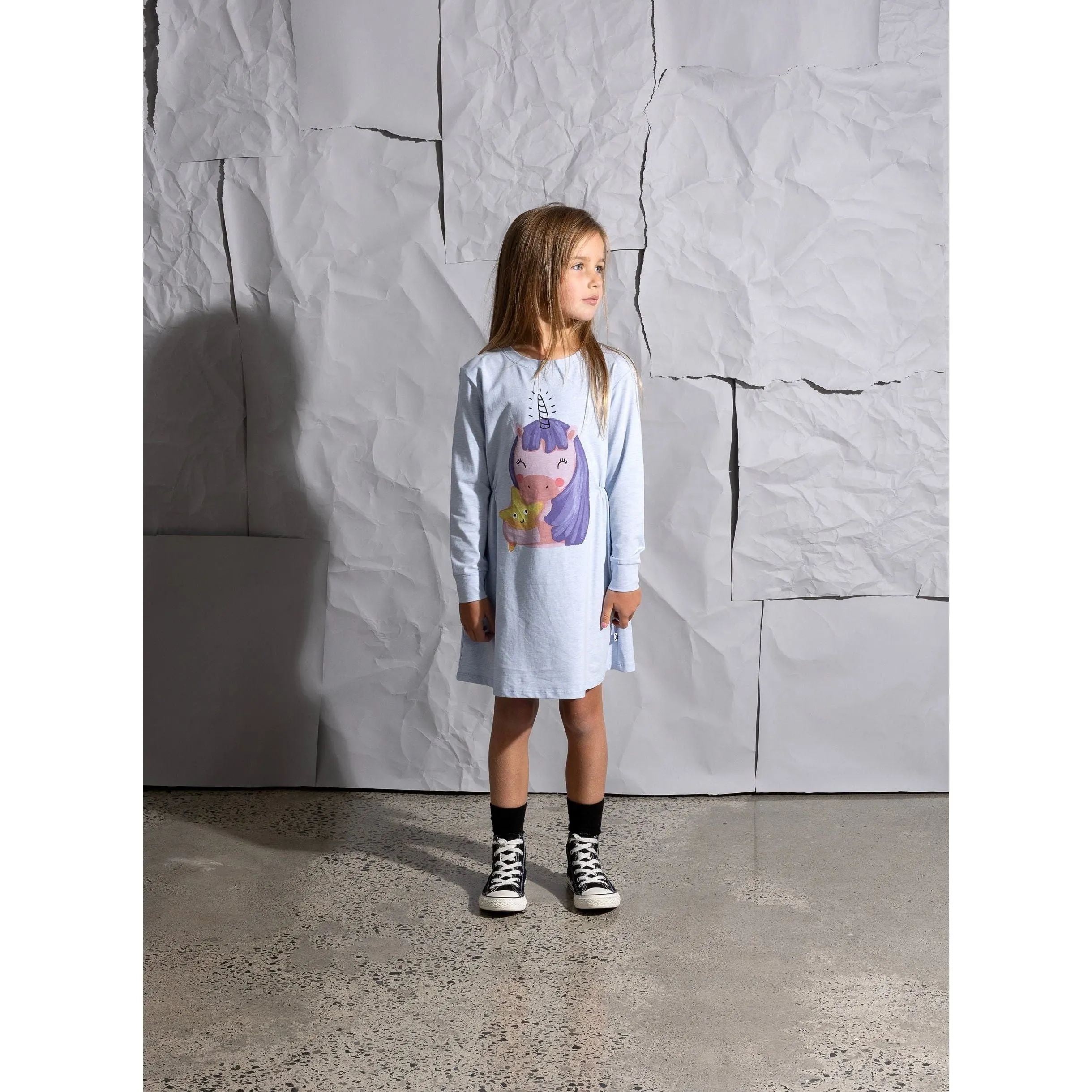 Magical Friends Dress - Cornflower Marle
