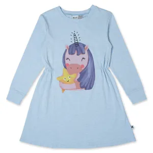 Magical Friends Dress - Cornflower Marle