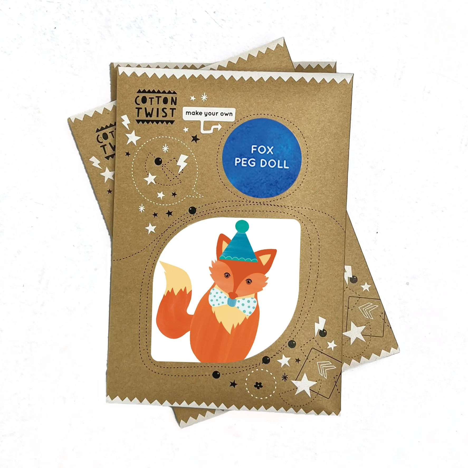 Make Your Own Fox Peg Doll Kit