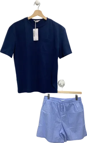 Mango Navy Pyjama Set Boys UK Age 13-14