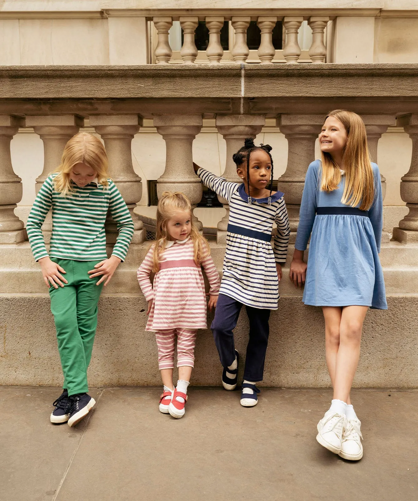 Marie Clare Dress, Rose Rugby Stripe