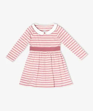 Marie Clare Dress, Rose Rugby Stripe