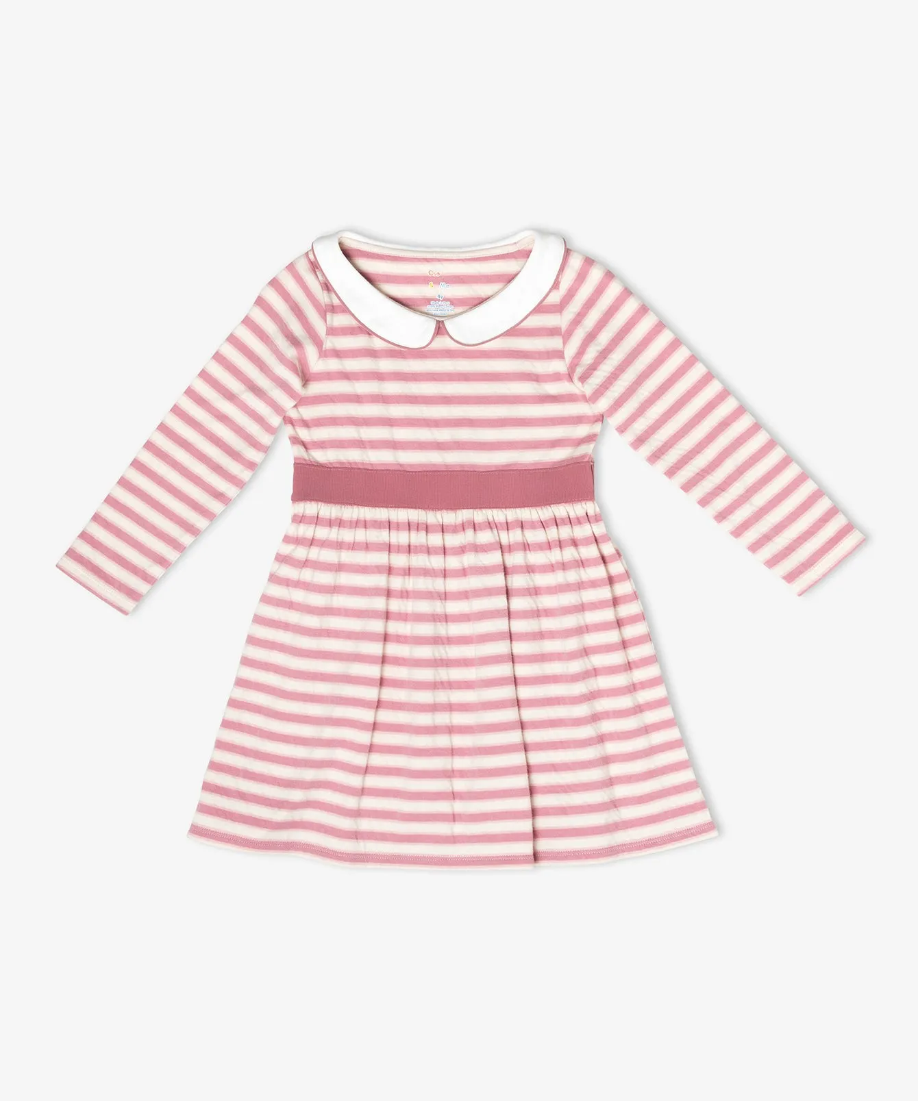 Marie Clare Dress, Rose Rugby Stripe