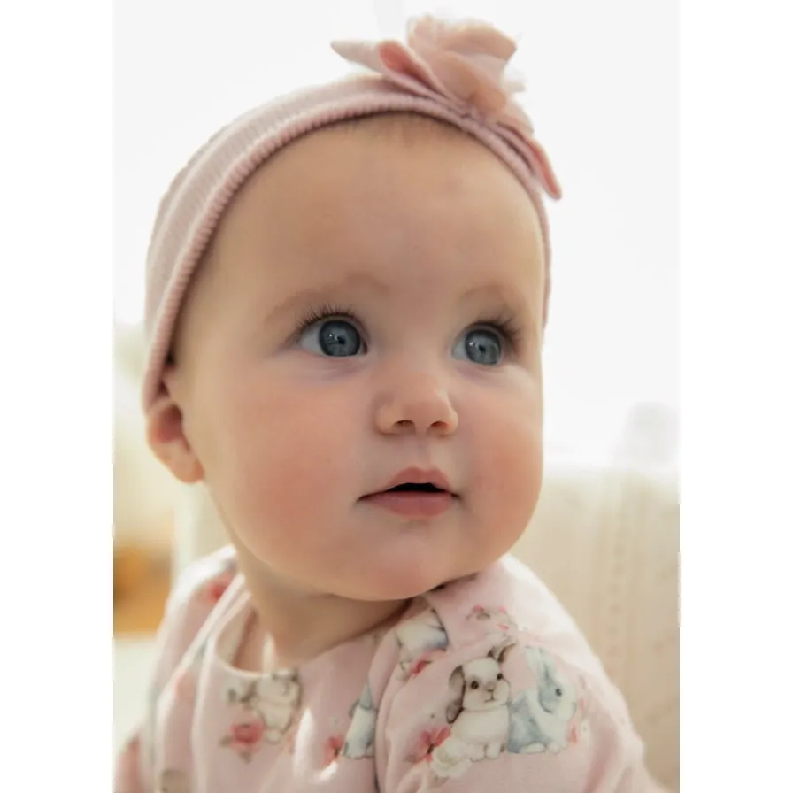 Mayoral Blush Bunny Print Dress