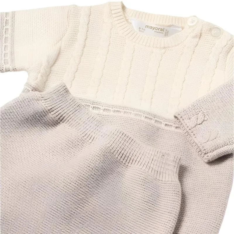 Mayoral  Boy Cable Knit Jumper and Leggings Set