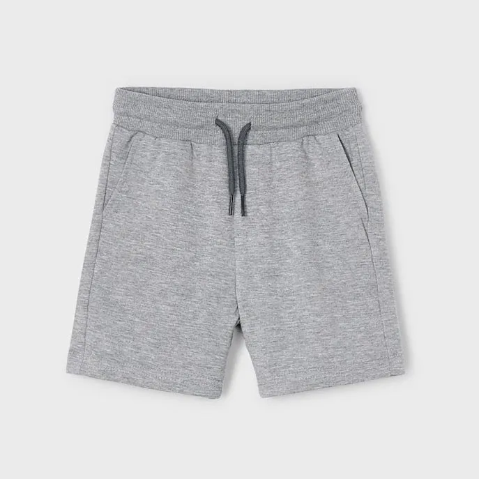 Mayoral Boys Jersey Shorts 611 Heather Grey Ss25