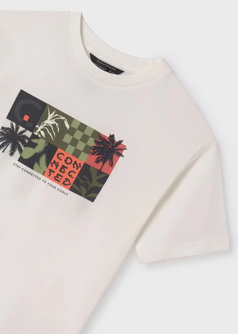 Mayoral Older Boys Connected T-Shirt 6038 Cream