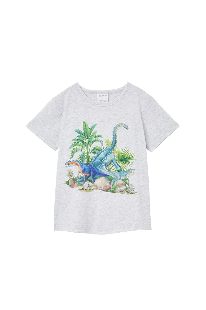 Milky | Dino Jungle Tee | Sizes 2-7