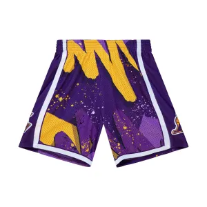 Mitchell & Ness Men NBA Los Angeles Lakers Hyper Hoops Swingman Short Black Purple PFSW1254LAL09KL