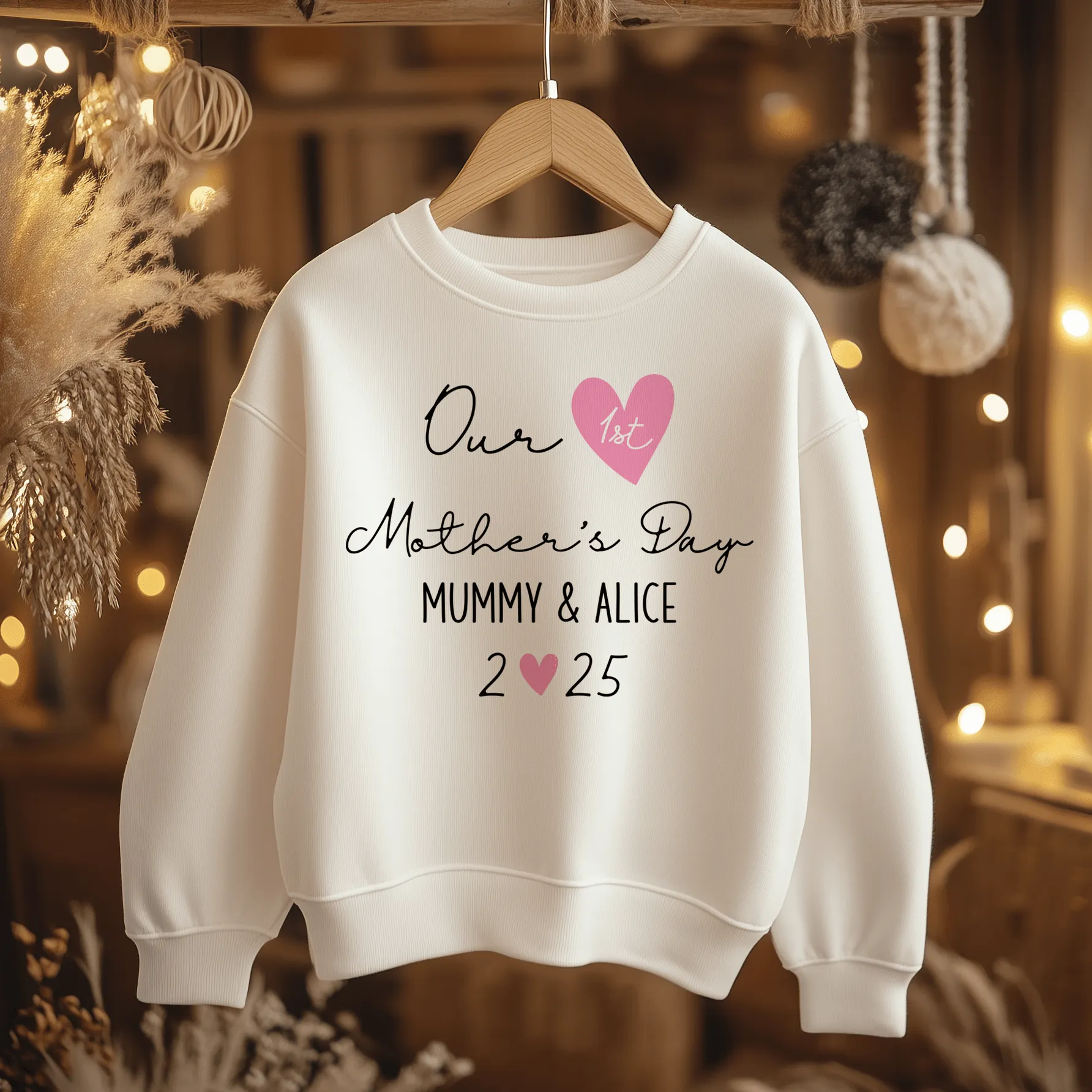 Mother's Day Girl Personalised Toddler & Kids Sweatshirt