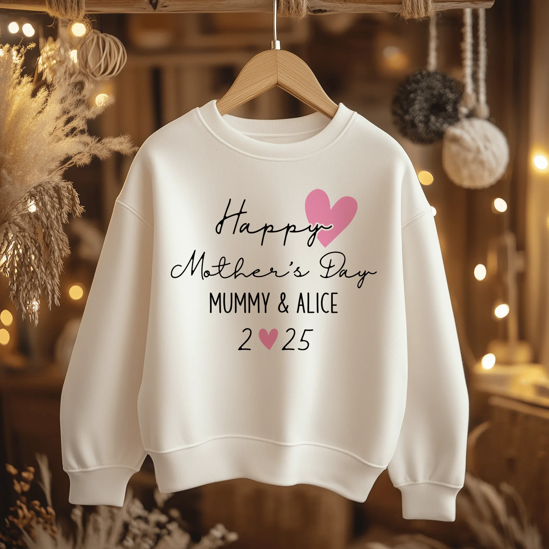 Mother's Day Girl Personalised Toddler & Kids Sweatshirt