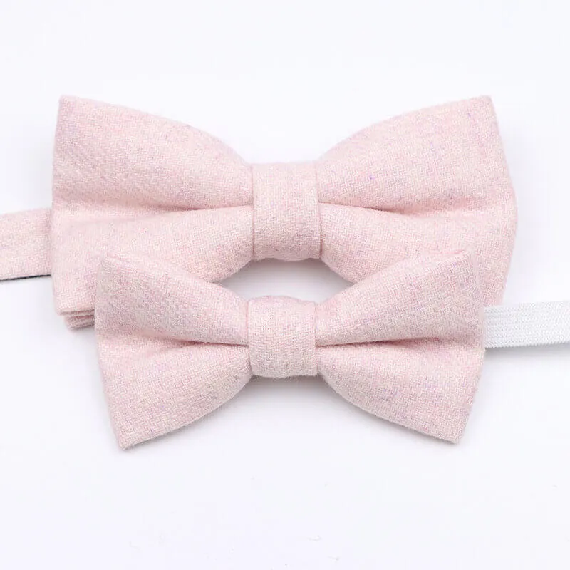 Mr and Master Cashmere Wool Bow Tie Sets