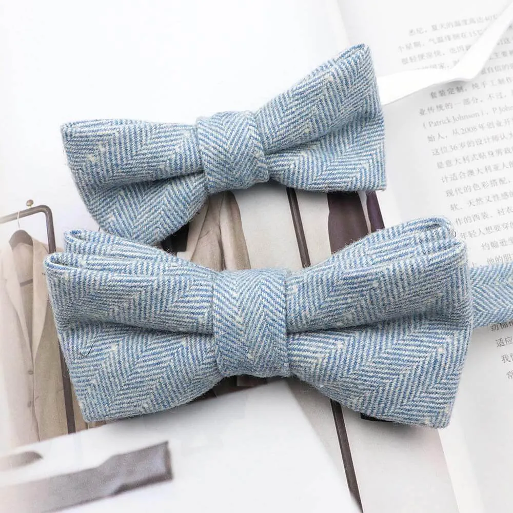 Mr and Master Cashmere Wool Bow Tie Sets