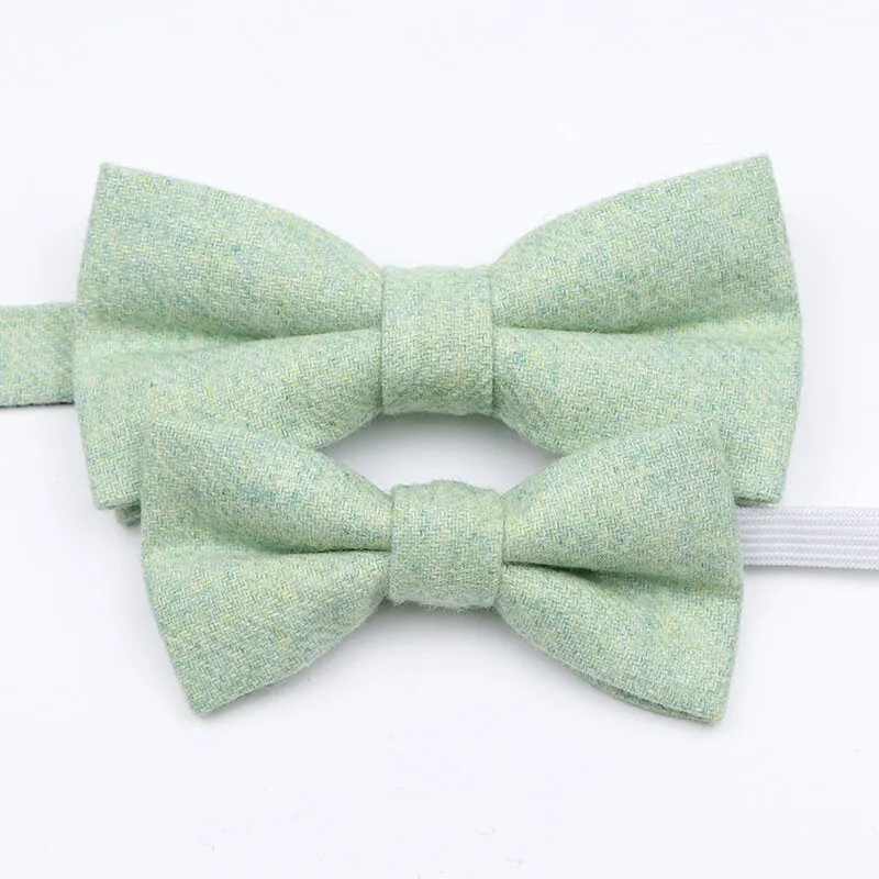Mr and Master Cashmere Wool Bow Tie Sets