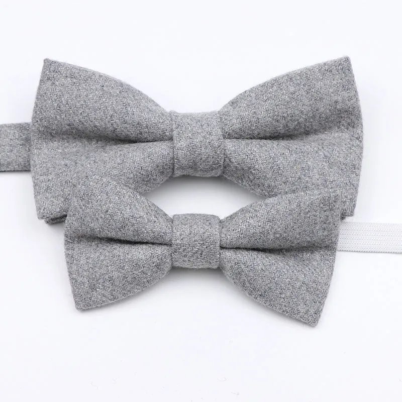 Mr and Master Cashmere Wool Bow Tie Sets