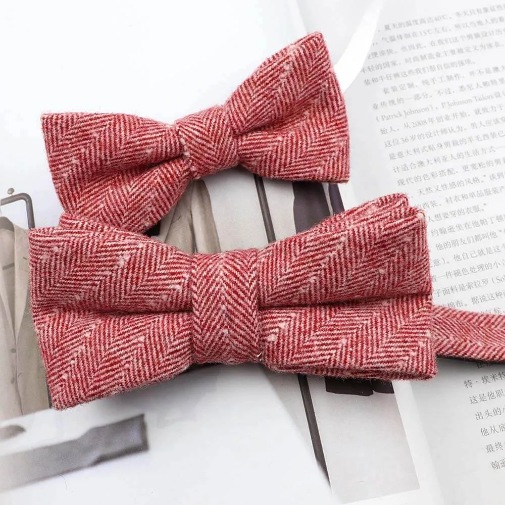 Mr and Master Cashmere Wool Bow Tie Sets