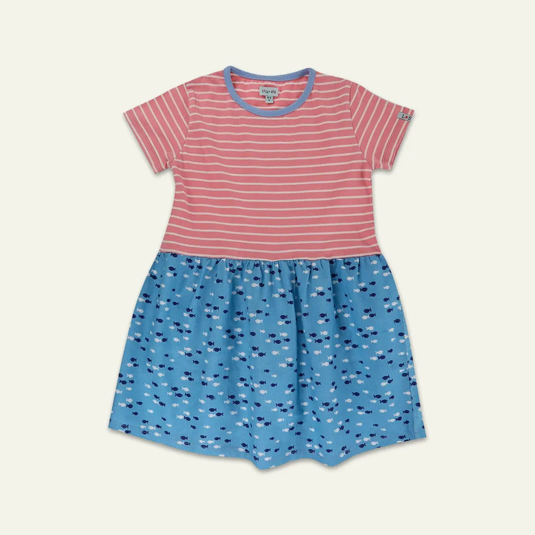 Multicoloured Fish Print Dress