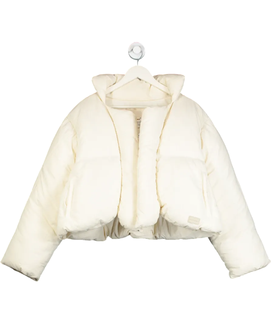 My Mum Made It Cream Puffer Coat UK S/M