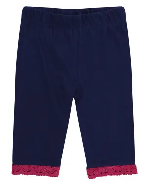 Navy Plain Leggings