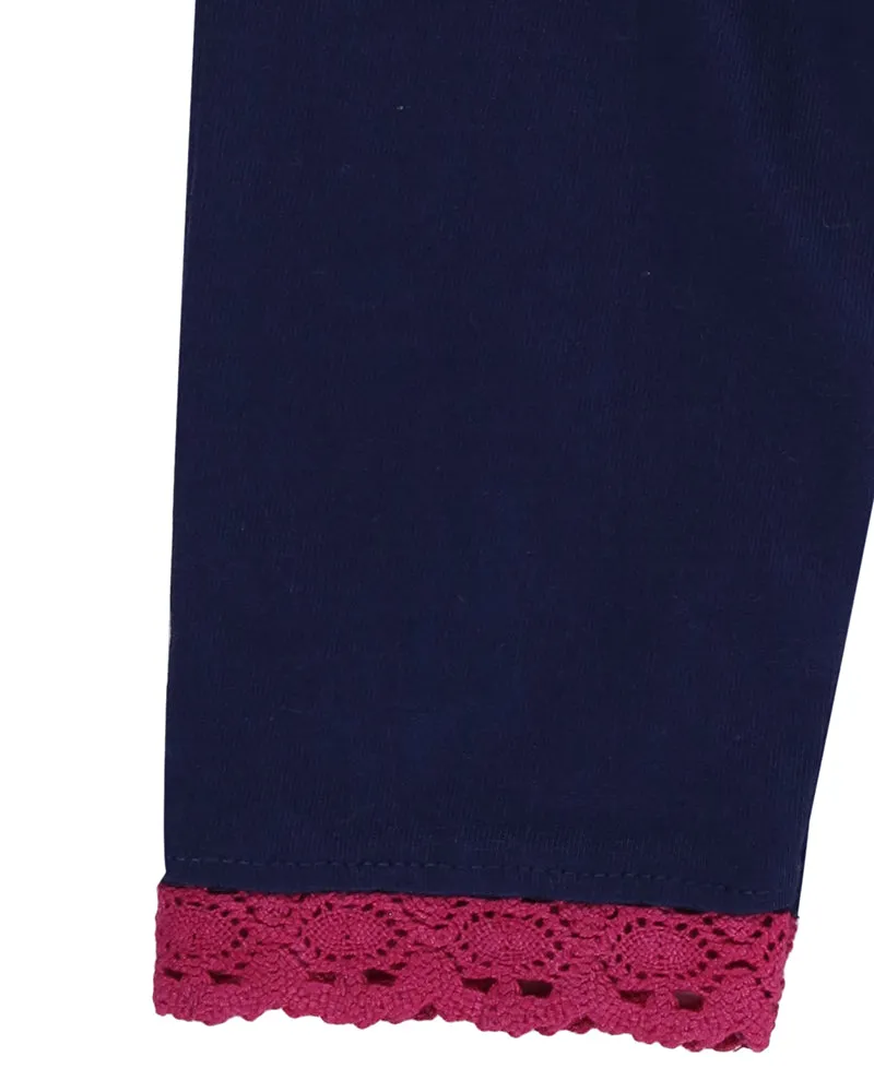 Navy Plain Leggings