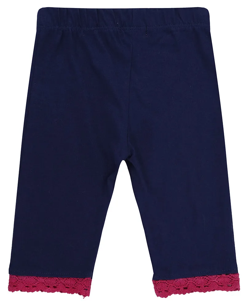 Navy Plain Leggings