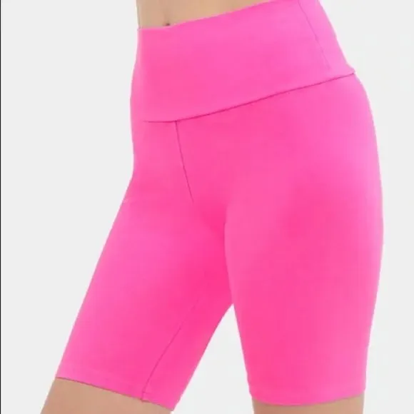 NWT Ugg Rilynn high rise neon biker short organic cotton stretchy contour