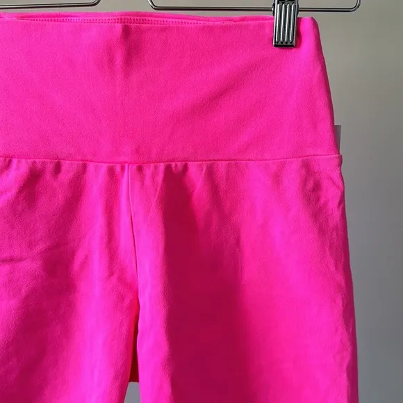 NWT Ugg Rilynn high rise neon biker short organic cotton stretchy contour