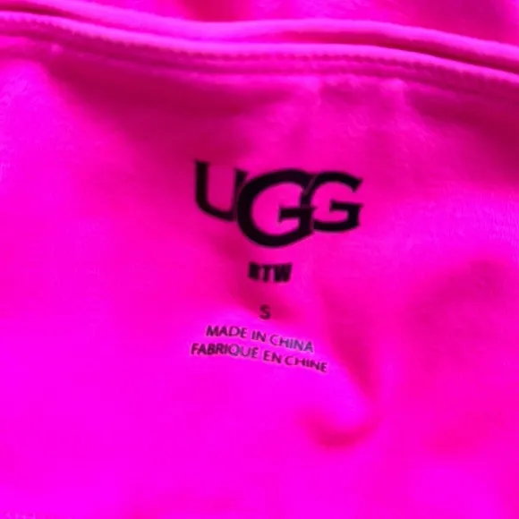 NWT Ugg Rilynn high rise neon biker short organic cotton stretchy contour
