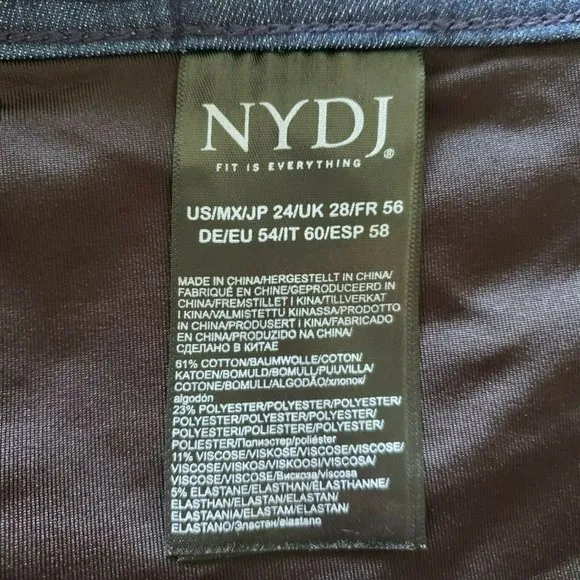 NYDJ Gladiator Shorts Cut-Off Blue Jeans NEW $89