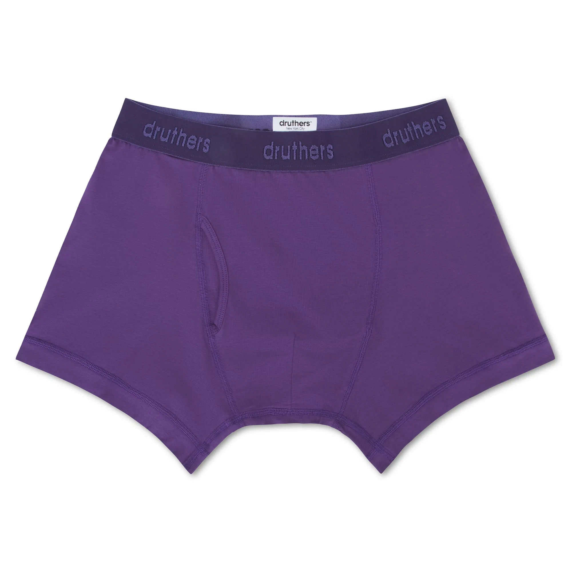 Organic Cotton Boxer Briefs - Royal Purple