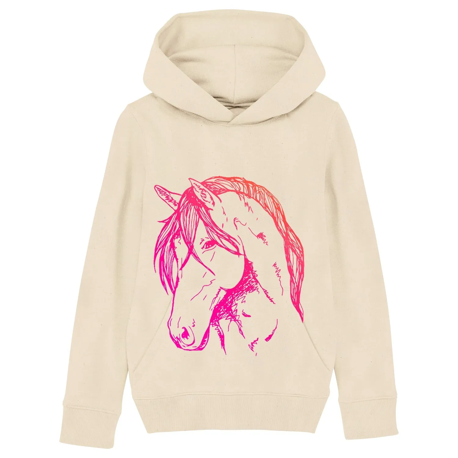 Organic Cotton Kids Hoodie | Neon Pony