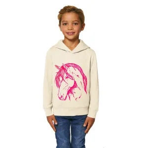 Organic Cotton Kids Hoodie | Neon Pony