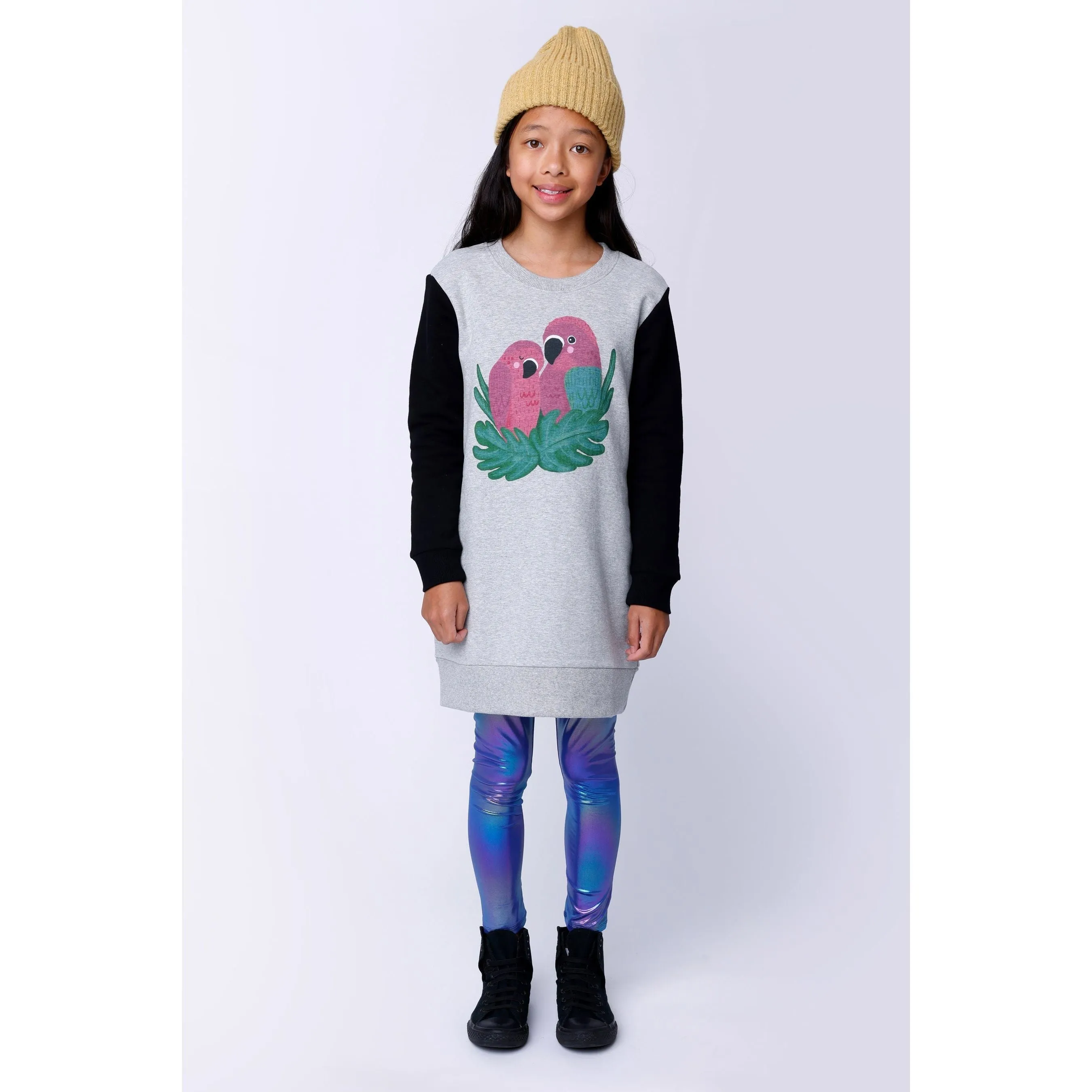 Parrot Pair Furry Dress