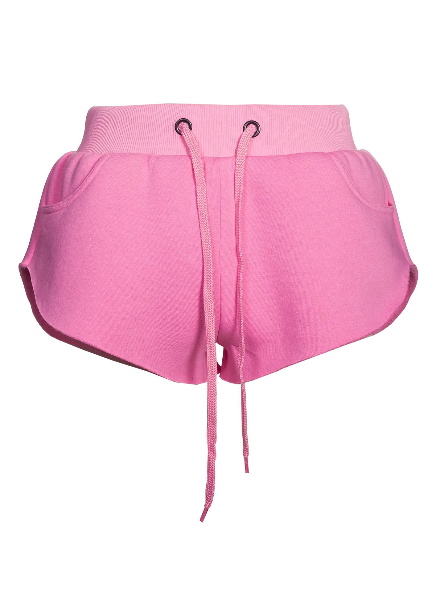 Pink Embroidered Shorts