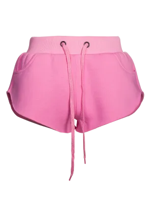 Pink Embroidered Shorts