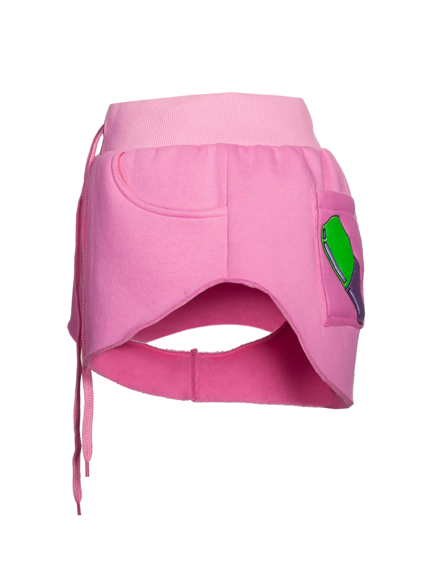Pink Embroidered Shorts