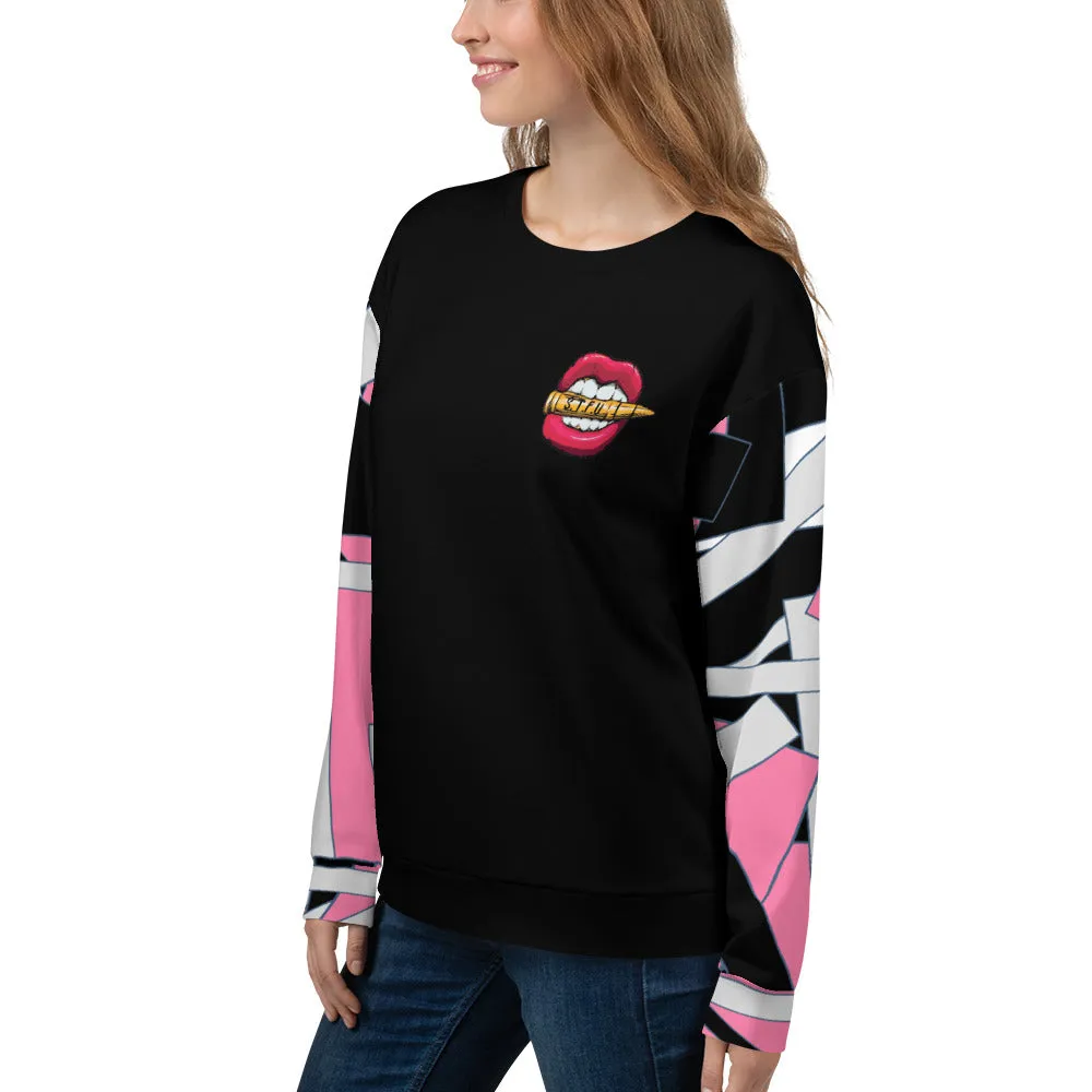 Pink Geometric Unisex Sweatshirt