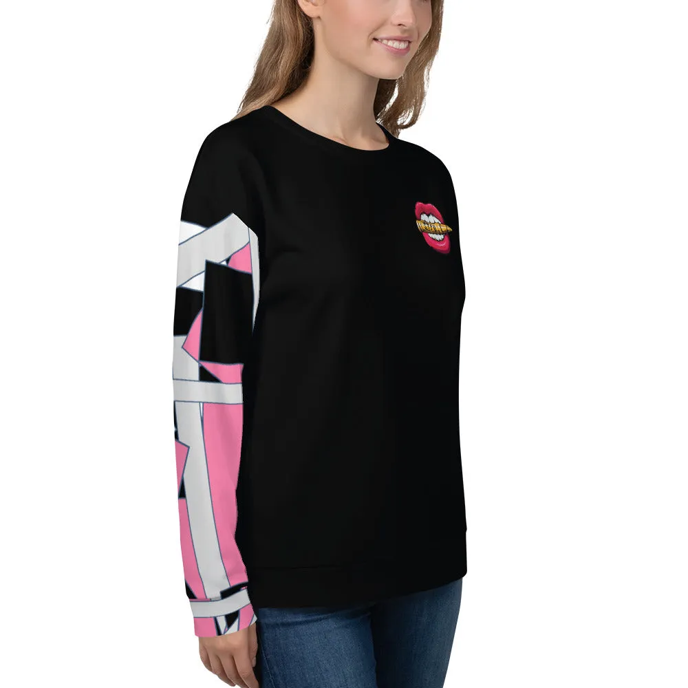 Pink Geometric Unisex Sweatshirt