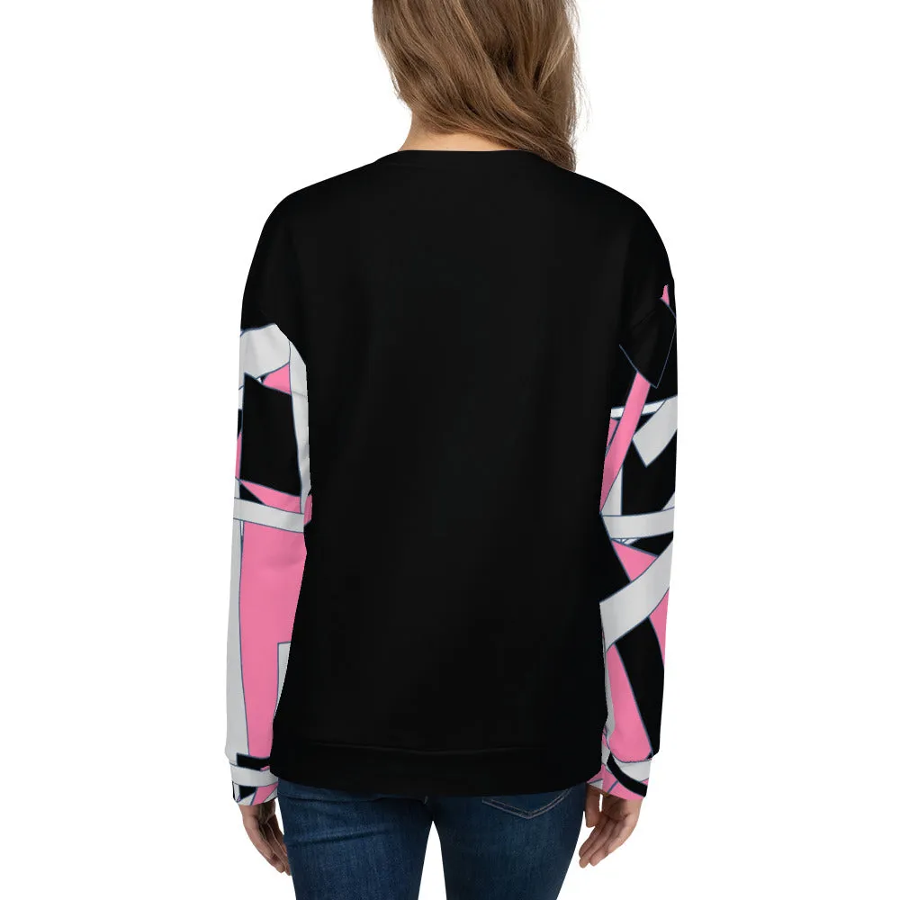 Pink Geometric Unisex Sweatshirt