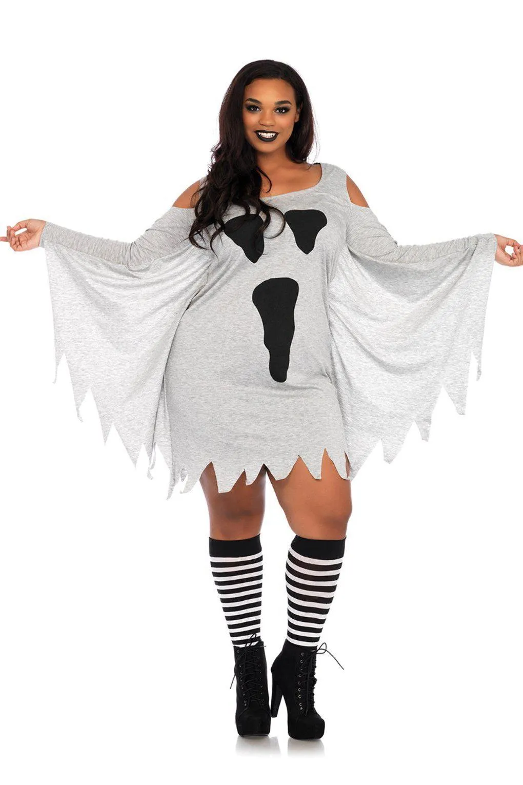 Plus Size Jersey Ghost Dress