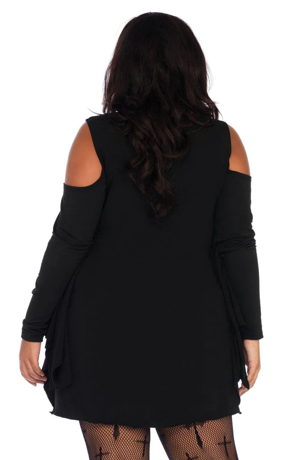 Plus Size Jersey Spiderweb Dress