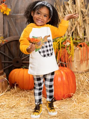 Plush Pumpkin Raglan Hoodie