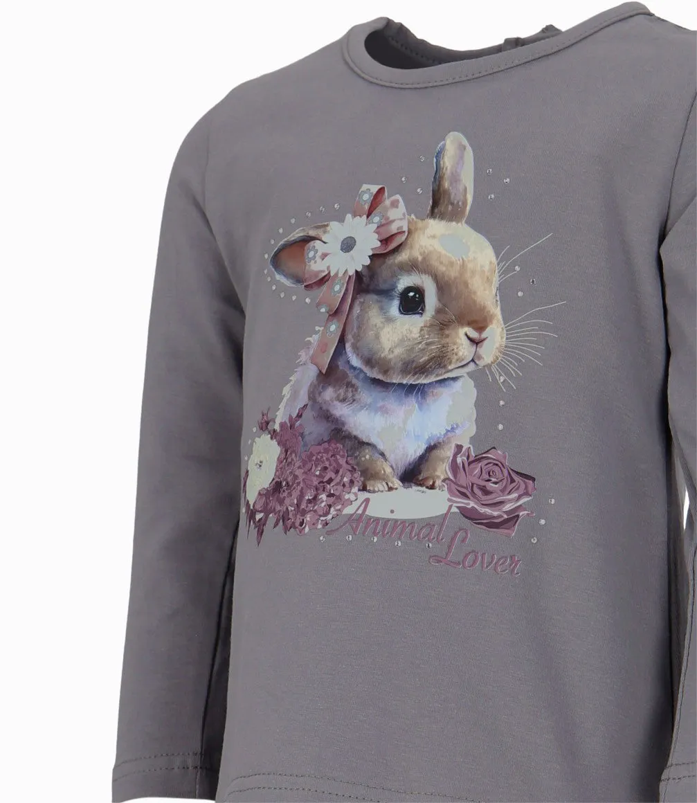 Polera bebé con conejo