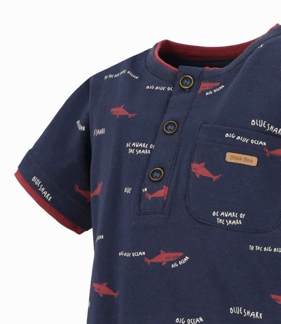 Polera bebé con tiburones